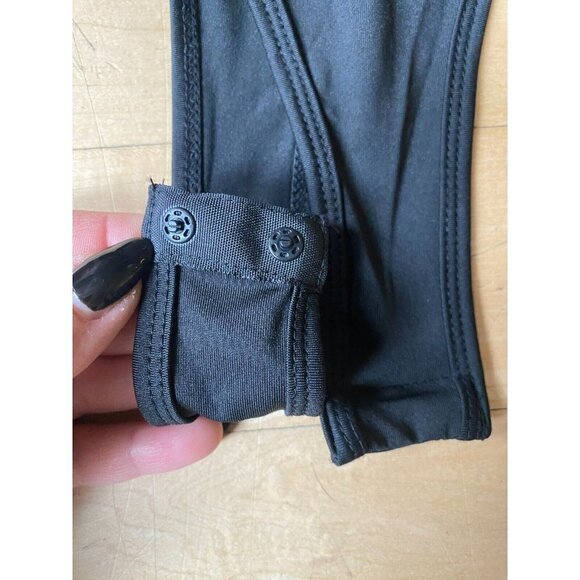 Steve Madden BNWT womens gold glitter faux wrap bodysuit sz small long sleeve - Picture 3 of 8